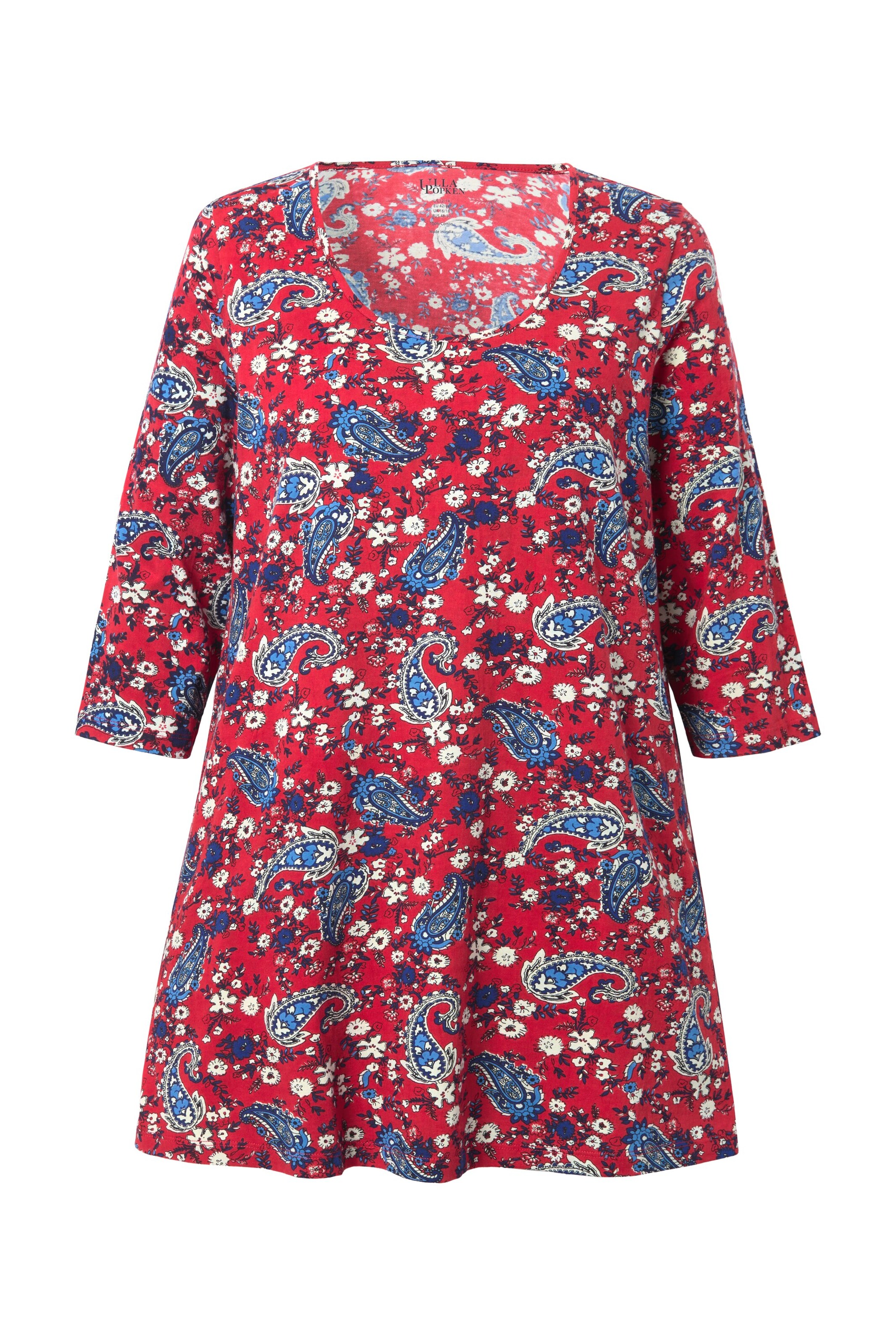 Ulla Popken Shirt in Rood: voorkant