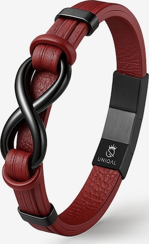 UNIQAL Armband 'INFINITY' in Rood: voorkant