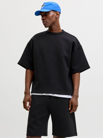 JACK & JONES Sweatshirt in Zwart: voorkant