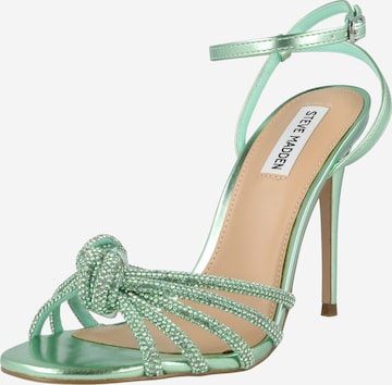 STEVE MADDEN Strap Sandals 'Bedazzle' in Green: front