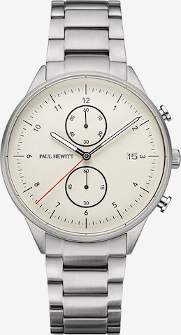 Paul Hewitt Analog Watch in Silver: front