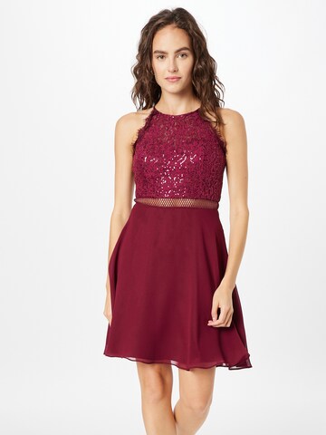 VM Vera Mont Cocktail Dress in Red: front