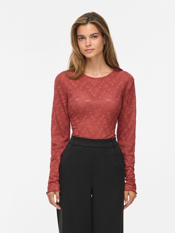VILA Shirt 'FAY' in Bruin: voorkant
