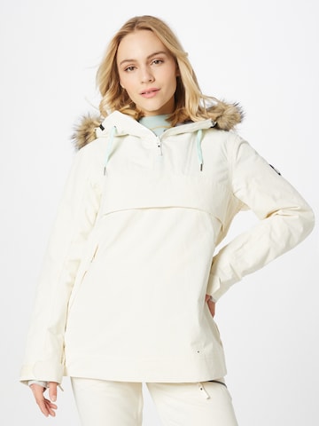 Veste outdoor 'SHELTER' ROXY en blanc : devant