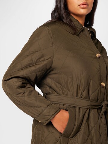 ABOUT YOU Curvy Between-season jacket 'Julie' in Green