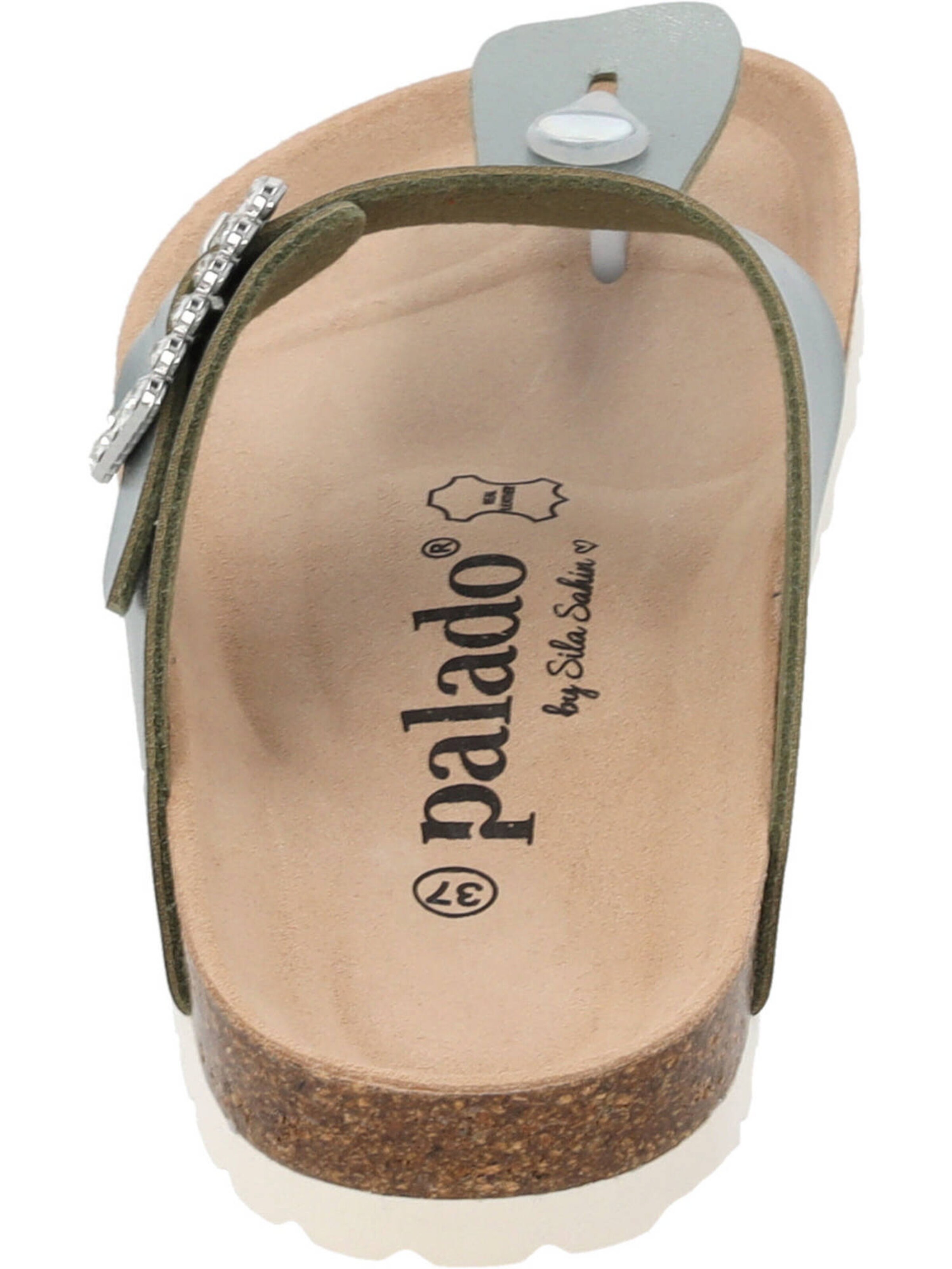 Palado by Sila Sahin T-bar sandals 'Kos SQ' in Green