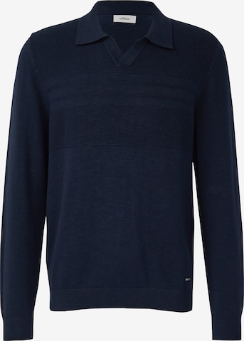 s.Oliver Trui in Blauw: voorkant