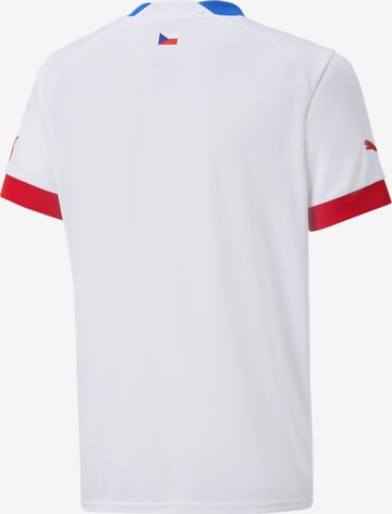 T-Shirt fonctionnel 'Tschechische Republik 22/23' PUMA en blanc