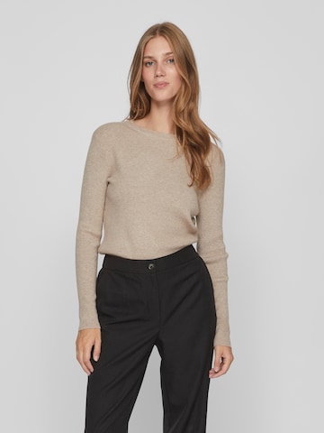 VILA - Pullover 'Comfy' em bege: frente