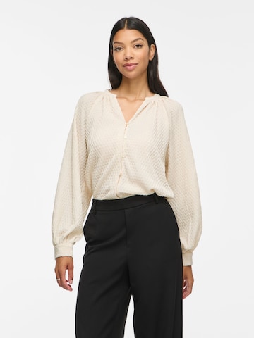 Camicia da donna di VILA in beige: frontale
