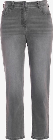 Ulla Popken Slim fit Jeans in Grey: front