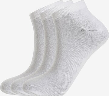 ENDURANCE Athletic Socks in White: front