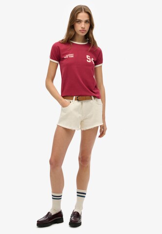 T-shirt 'Essential' Superdry en rouge