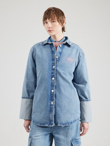 Camicia da donna di Moschino Jeans in blu: frontale