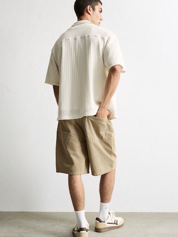 Pull&BearBaggy Traperice - zelena boja