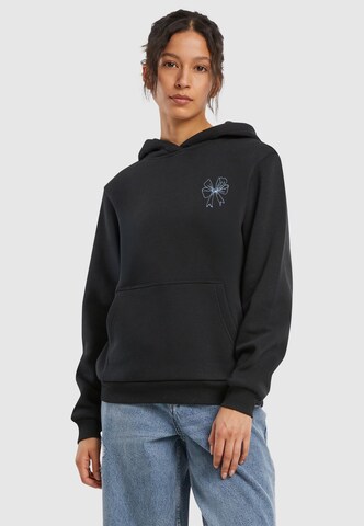 Miss Tee Sweatshirt 'Good Vibes Bow' in Black: front