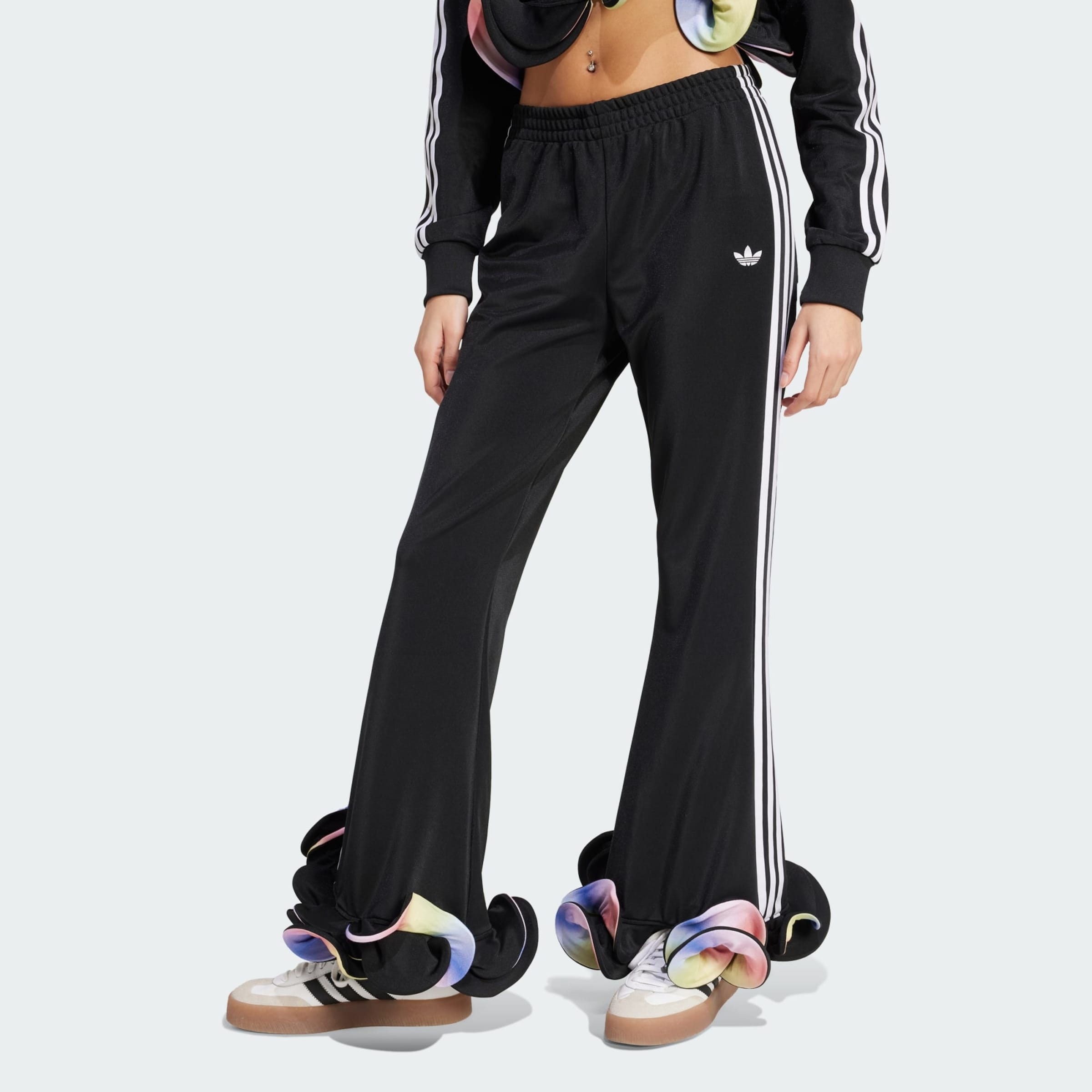 ADIDAS ORIGINALS Flared Pants 'x Jeremy Scott' in Black | ABOUT YOU