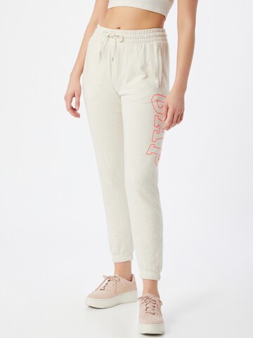 GAP Tapered Broek in Beige: voorkant