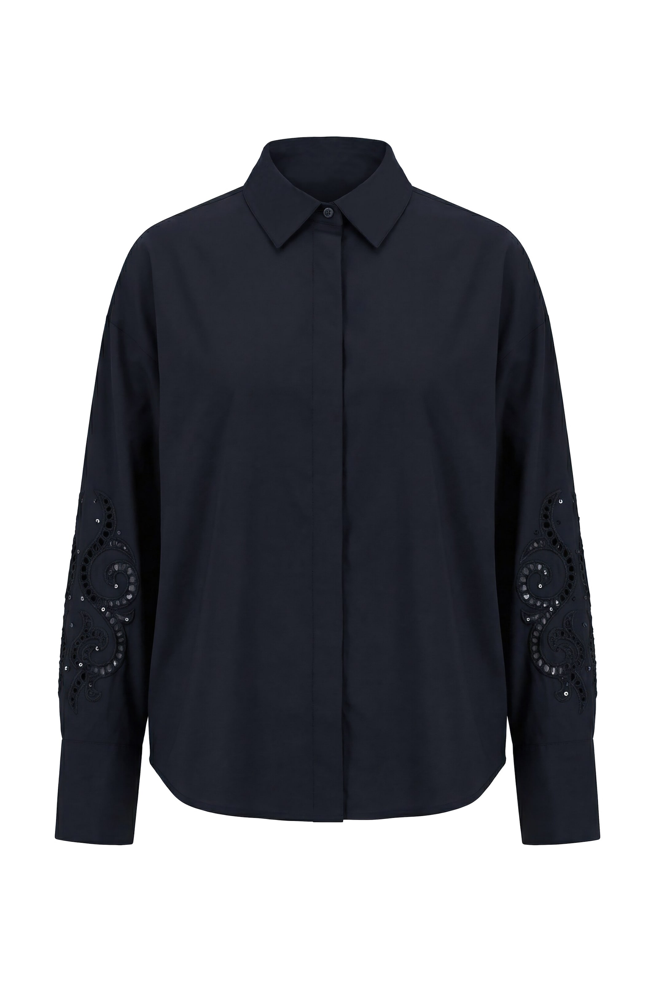 Studio Untold Bluse in Schwarz: Vorderseite