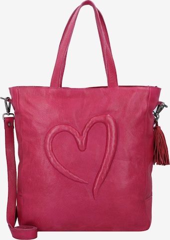 Taschendieb Wien Shoulder Bag in Pink: front