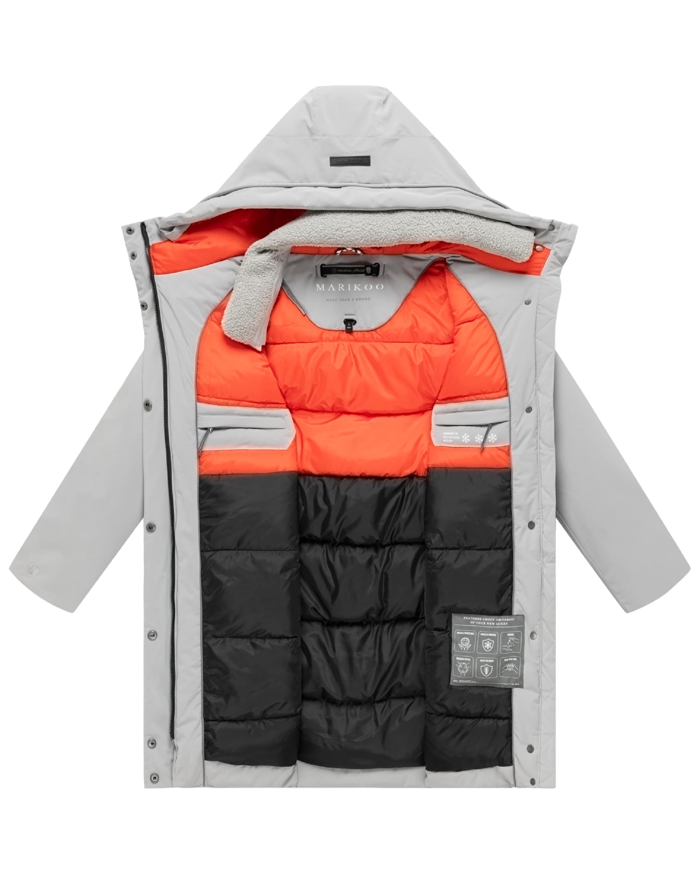 Cappotto invernale 'Pakaami 16' di MARIKOO in grigio