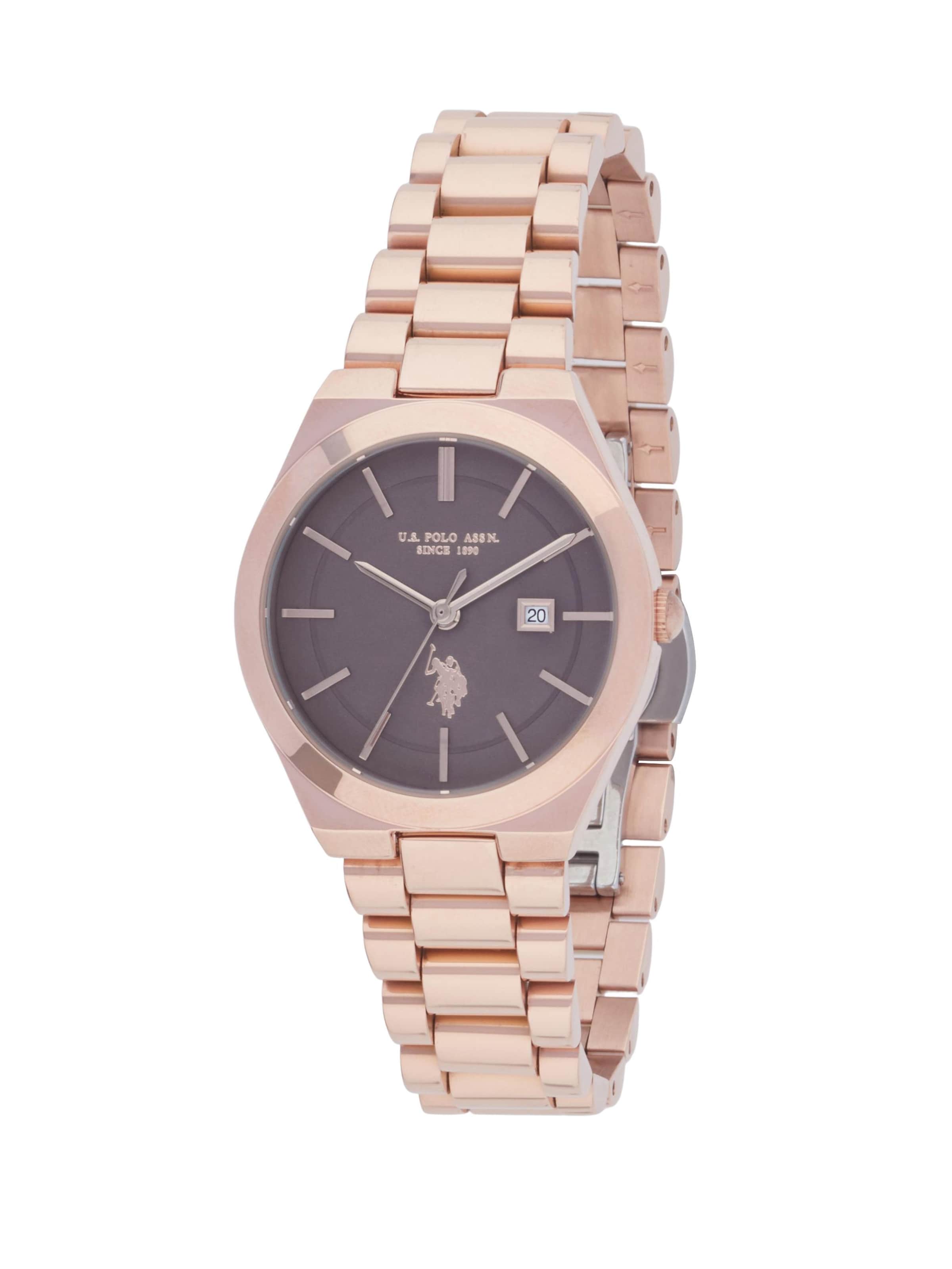 U.S. POLO ASSN. - Reloj analógico 'Chukker' en oro: frente