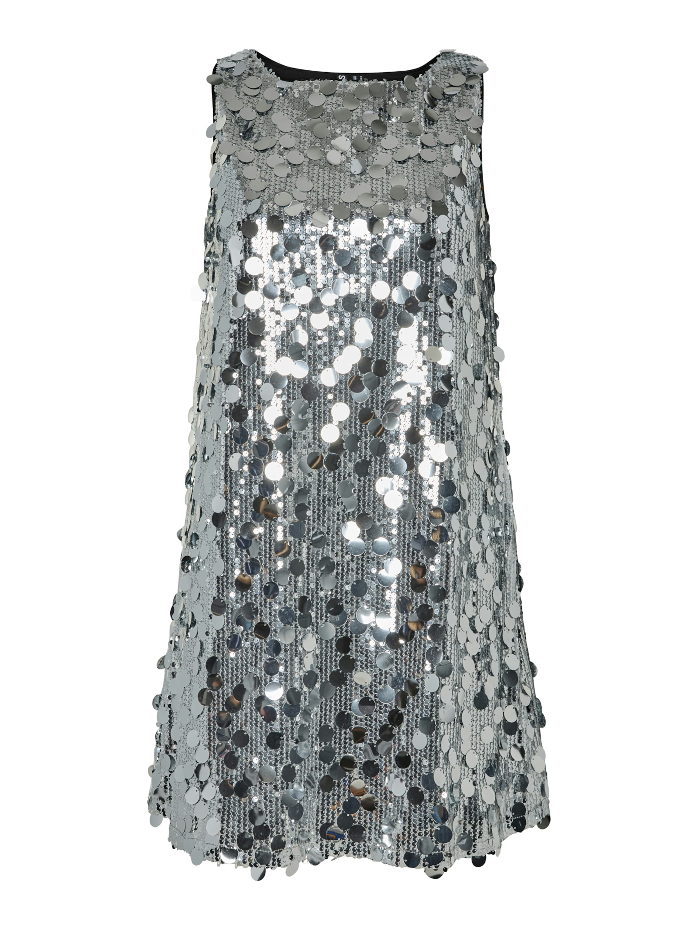 PIECES - Vestido de gala en plata: frente