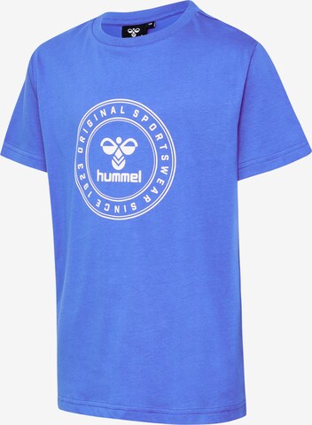 mėlyna Hummel Sportiniai marškinėliai 'Tres'