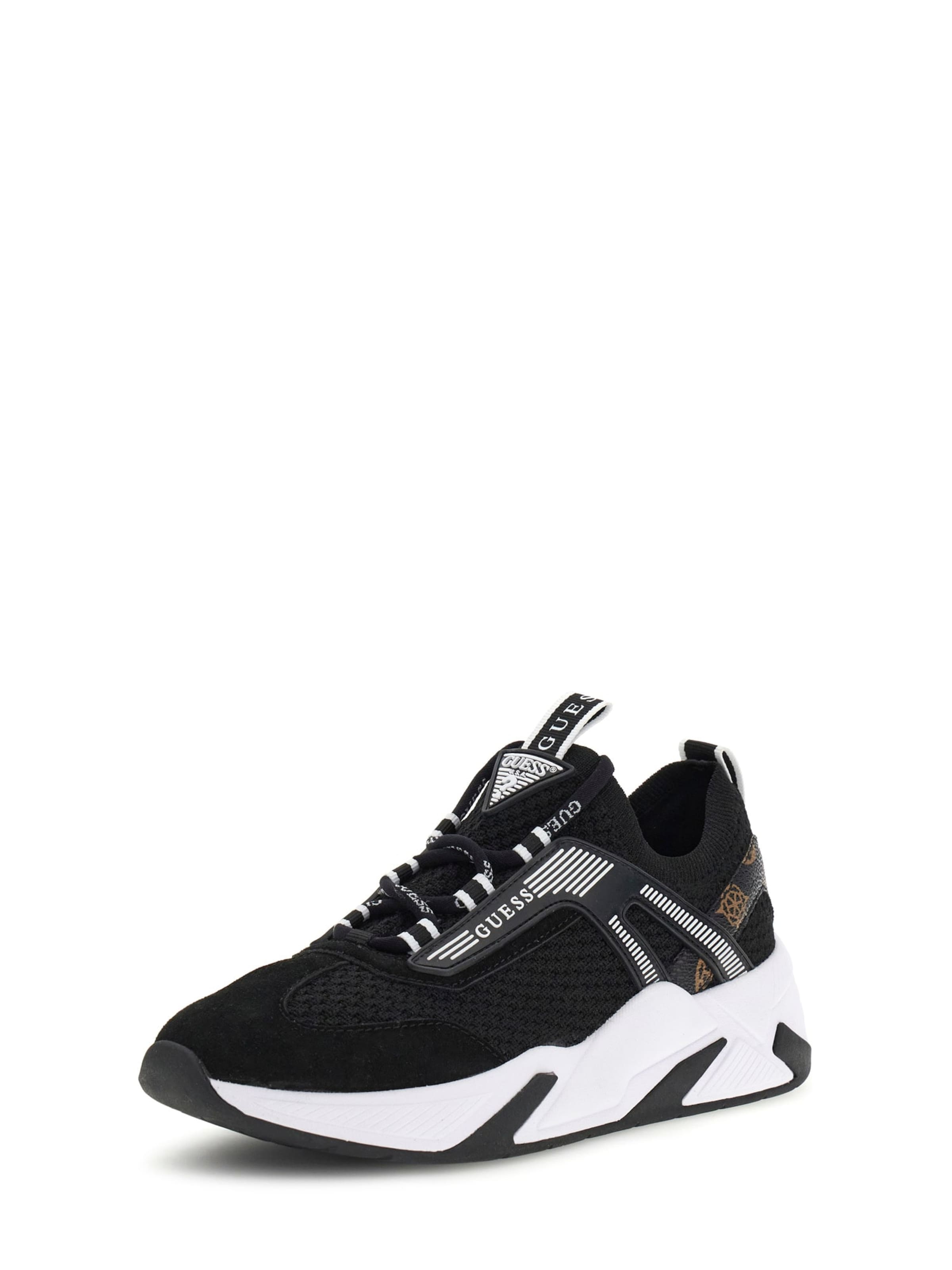 Sneaker alta 'Genga' di GUESS in nero: frontale