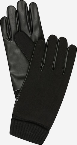 Only & Sons Full Finger Gloves 'BRIAN' in Black: front