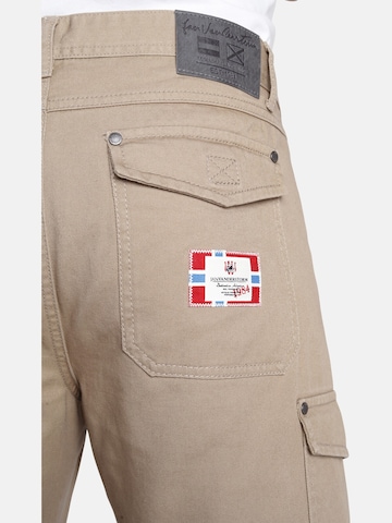 Loosefit Pantalon cargo 'Kristof' Jan Vanderstorm en beige