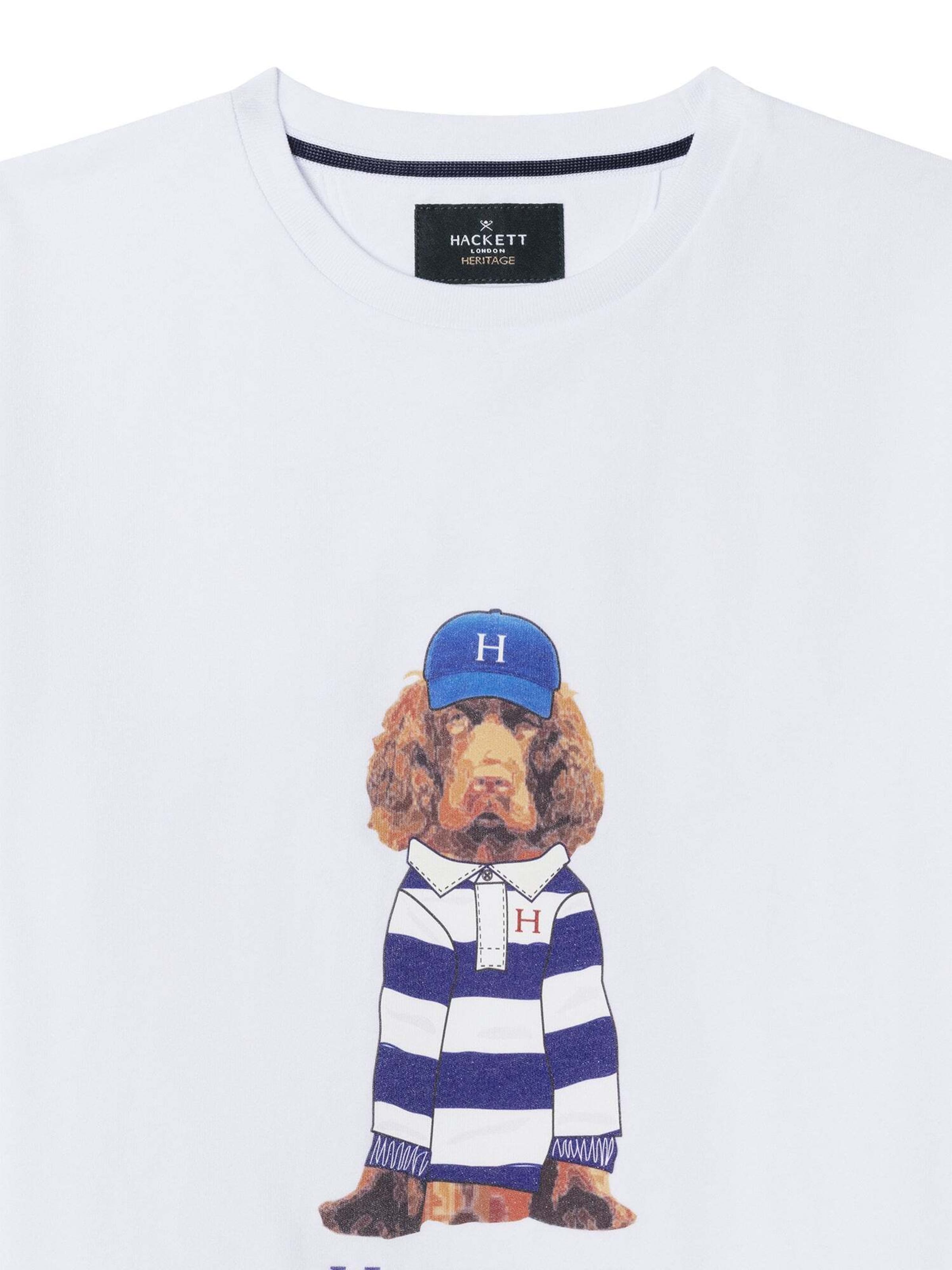 Hackett London T-Shirt 'Heritage Harry' in Weiß