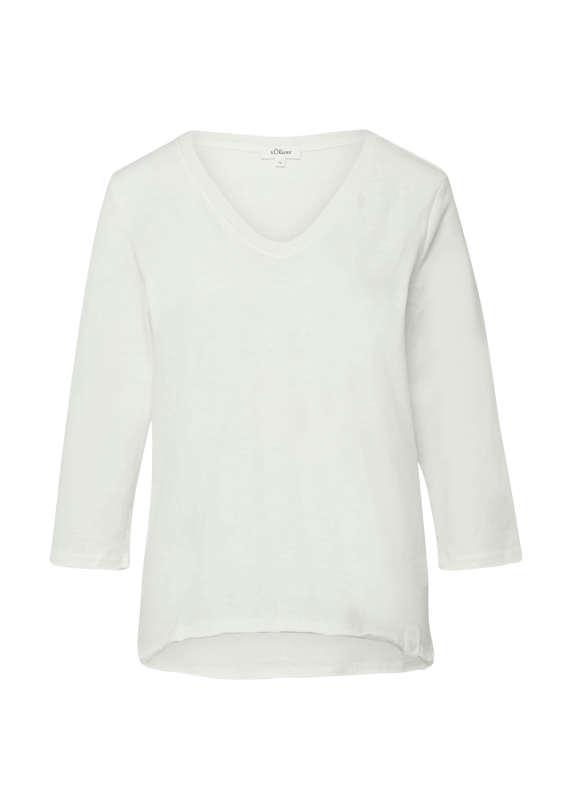 T-shirt s.Oliver en blanc : devant