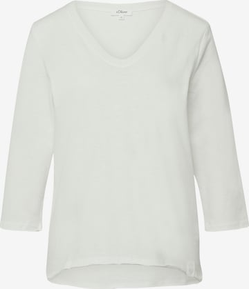 T-shirt s.Oliver en blanc : devant