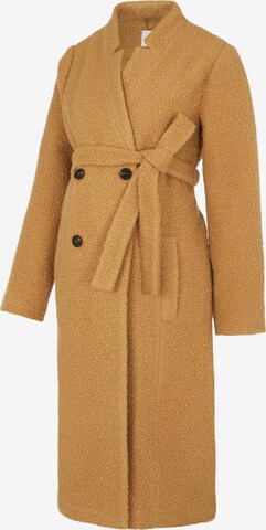 MAMALICIOUS Between-Seasons Coat 'Peggy' in Brown: front