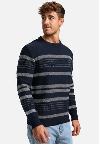 INDICODE JEANS Sweater 'Scott' in Blue