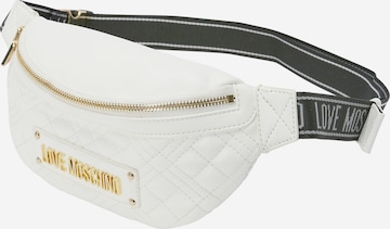 Love Moschino Fanny Pack in White: front