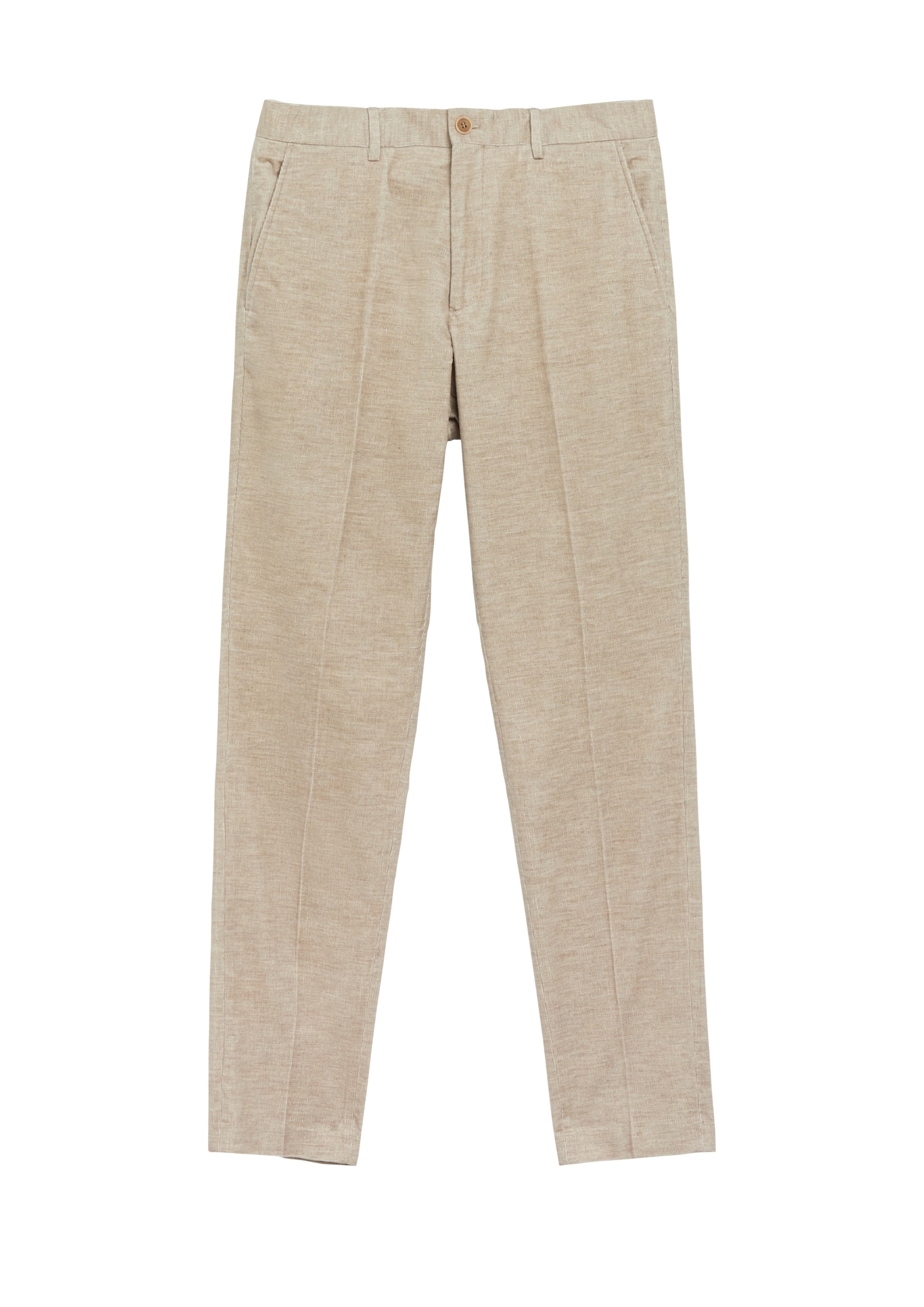 s.Oliver Trousers with creases 'Pure' in 102 in Light brown, Item view