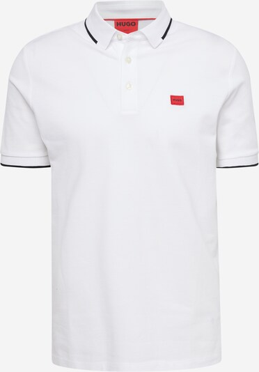 HUGO T-Shirt 'Deresino' en rouge feu / noir / blanc cassé, Vue avec produit