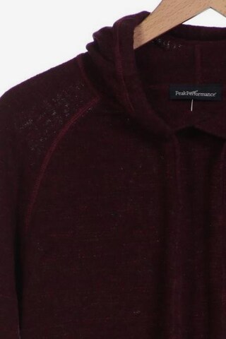 PEAK PERFORMANCE Sweatshirt & Zip-Up Hoodie in L in Red