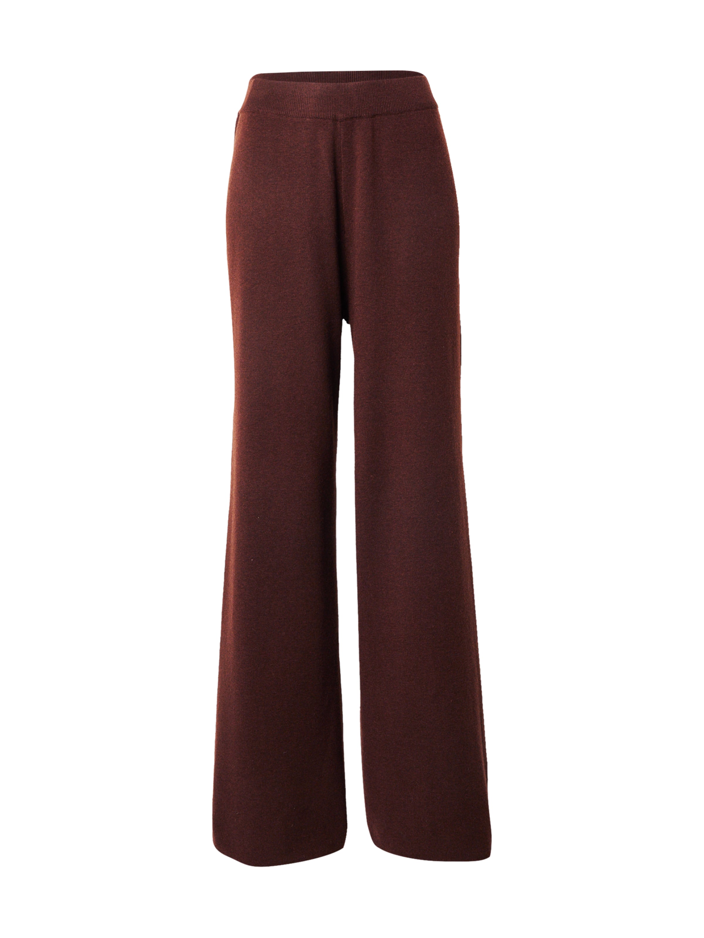 Karo Kauer Szeroka nogawka Spodnie w kolorze brązowy: przód