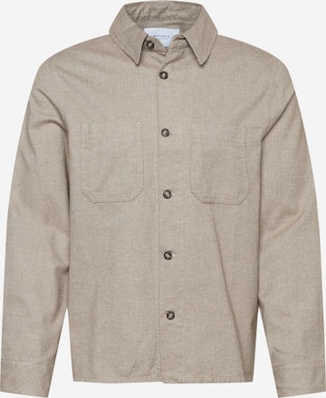Rotholz Button Up Shirt 'Herringbone' in Beige: front
