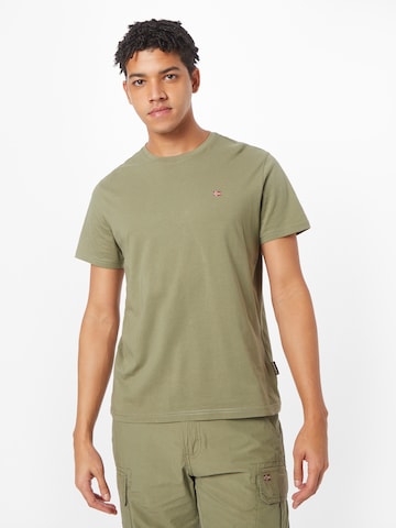 T-Shirt 'SALIS' NAPAPIJRI en vert : devant