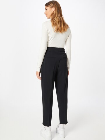 BOSS Tapered Pleat-front trousers 'Tapia' in Black