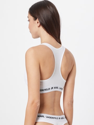 Bustier Soutien-gorge Karl Lagerfeld en blanc