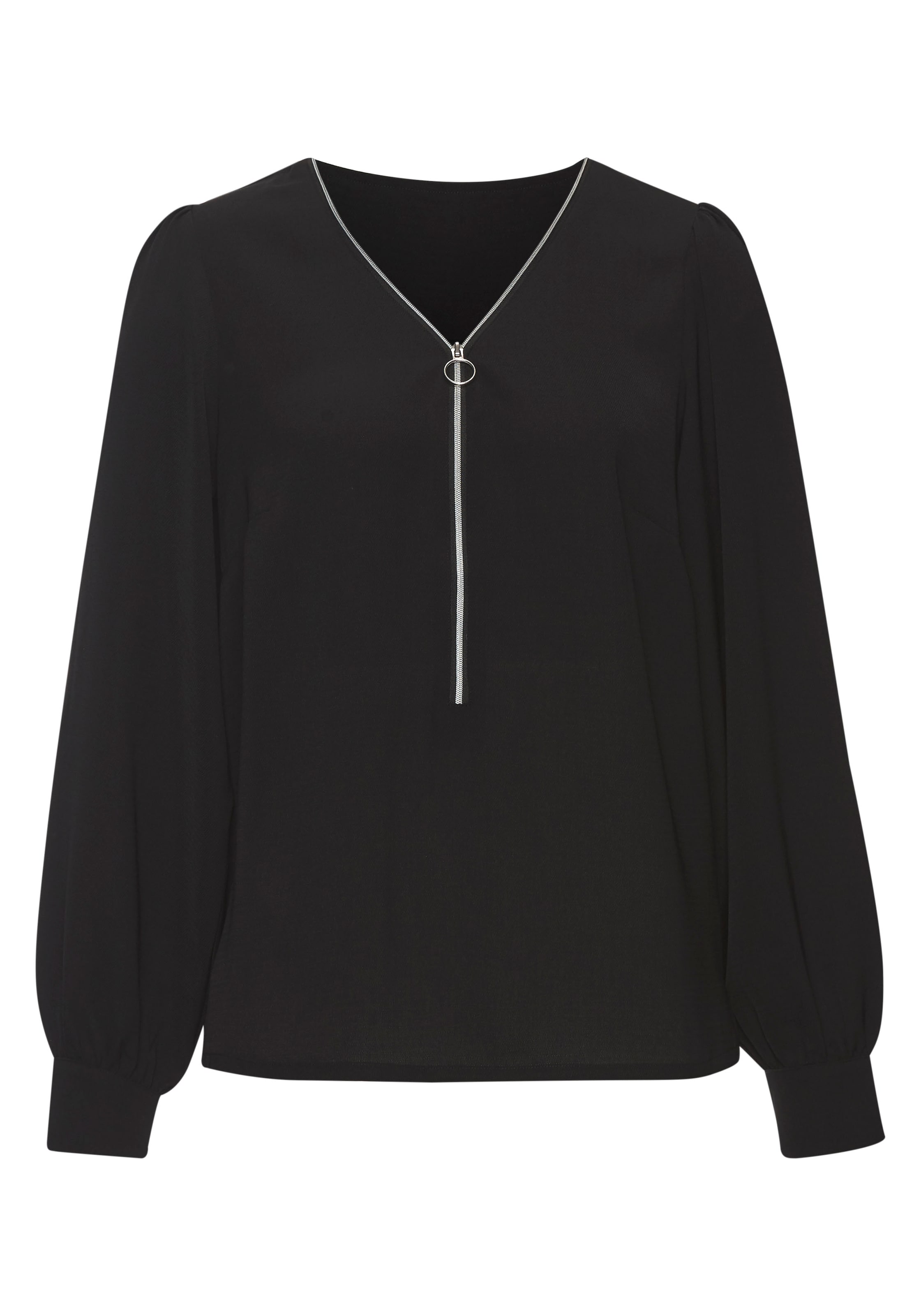 LASCANA Блузка в Черный: спереди