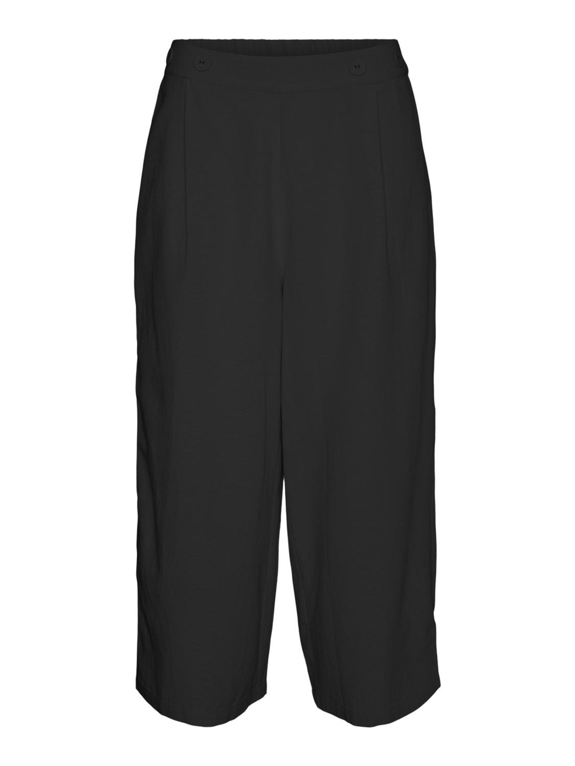 Loosefit Pantalon à pince 'VMGISELLE' VERO MODA en noir : devant