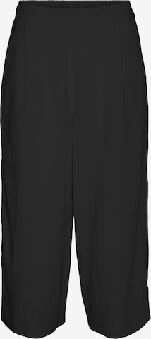 VERO MODA Pleat-Front Pants 'GISELLE' in Black: front