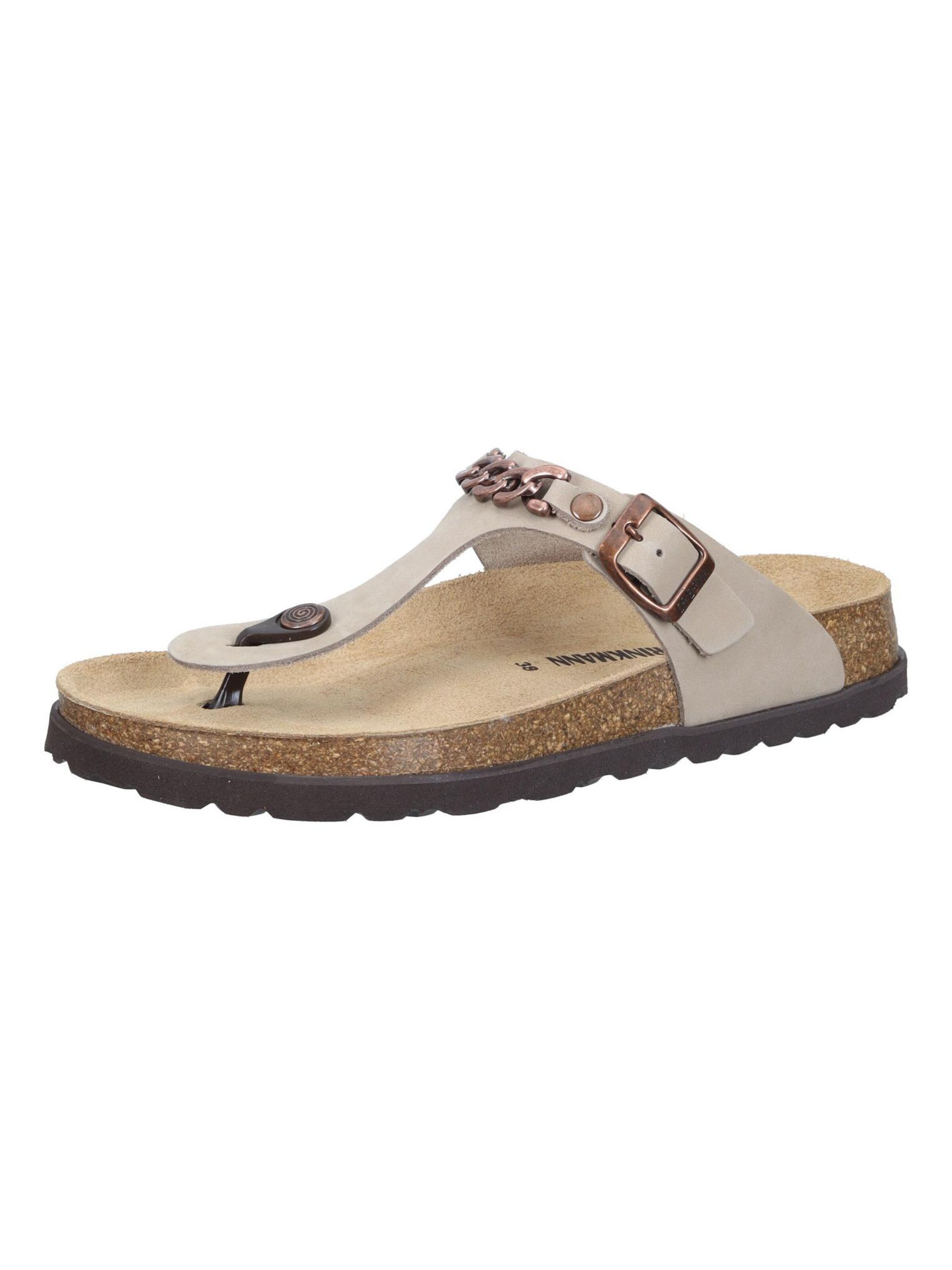 DR. BRINKMANN Pantolette 'PEGO'‌‌‌‌‌‌‌‌ in Beige: Vorderseite