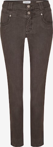 Angels Skinny Jeans in Brown: front